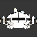 Futuristic Robotic Characters With Spherical Heads Mechanical Arms Leg Structures And White Black Color