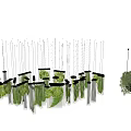 Modern Decorative Lights With Leaf Shapes And Green Plant Accents For Interior Spaces