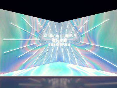 Modern beauty Chen fashion photo 3d model