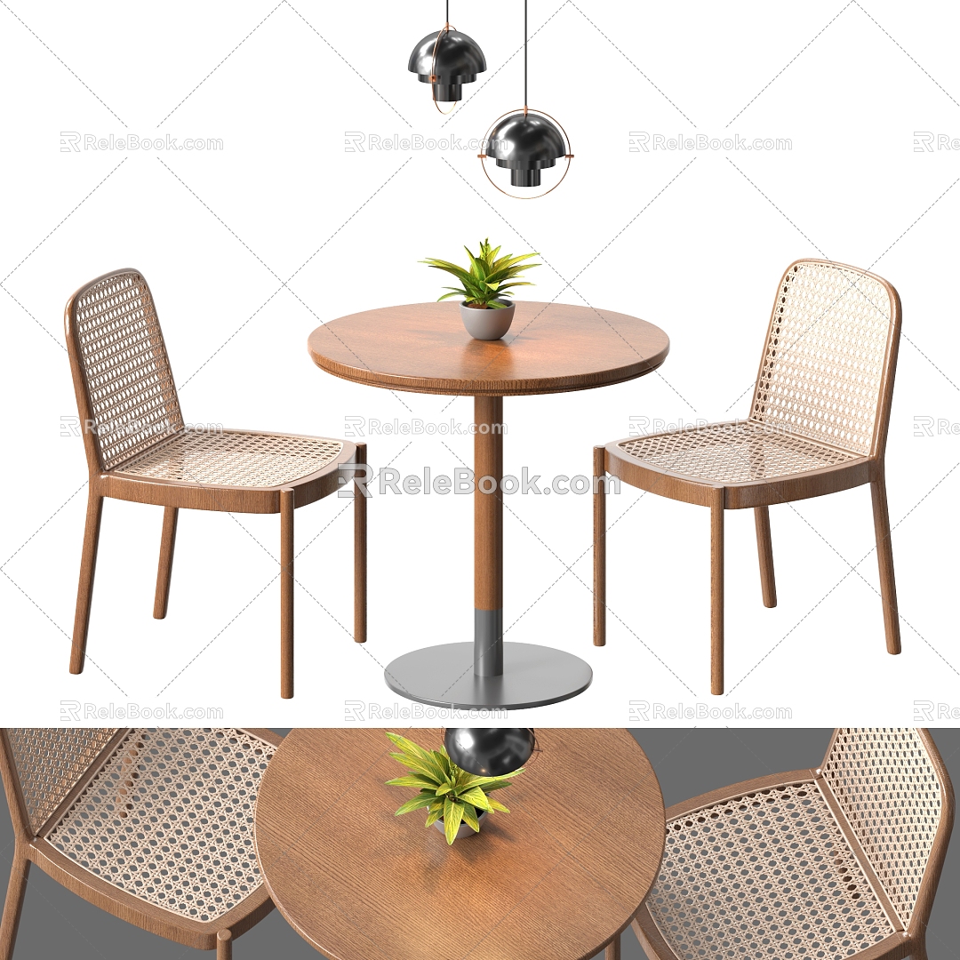 Casual table and chair suit model