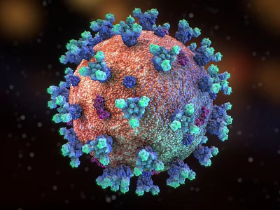 Modern virus Coronavirus 3d model