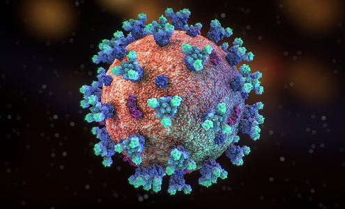 Modern virus Coronavirus 3d model