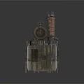 Industrial Power Transformer With Metal Enclosure Three Insulating Bushings And Control Panels