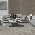 Modern Sofa Coffee Table Combination Sofa Coffee Table 3d model