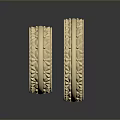 Gold Fashion Rings With Intricate Patterned Design And Shiny Decorative Finish
