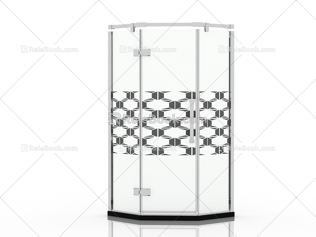 Modern shower room 3d model