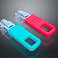 Red And Blue Tool Accessories With Plastic Handles And Metal Components Design