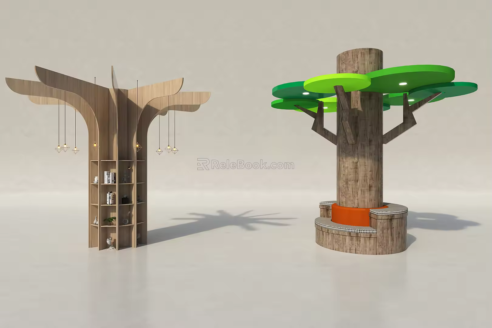 Modern Column Tree Column 3d model