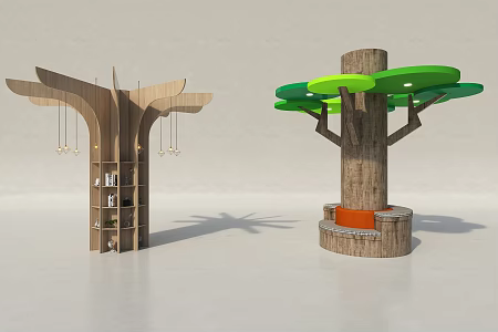 Modern Column Tree Column 3d model