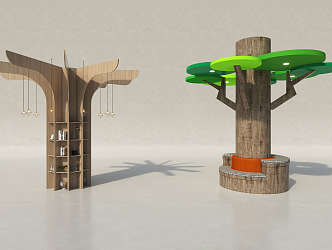 Modern Column Tree Column 3d model