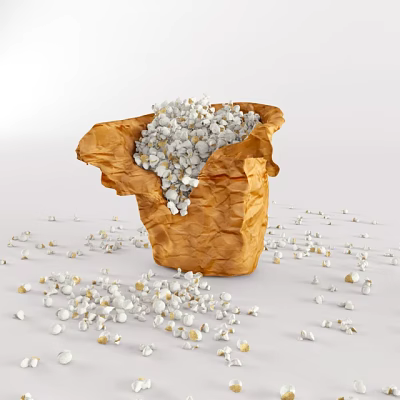 Modern Popcorn 3d model