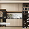 Modern Home Shoe Cabinet 3d model