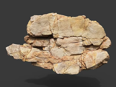 Natural Wood Stone With Layered Texture For Interior Decorative Wall And Design 3d model