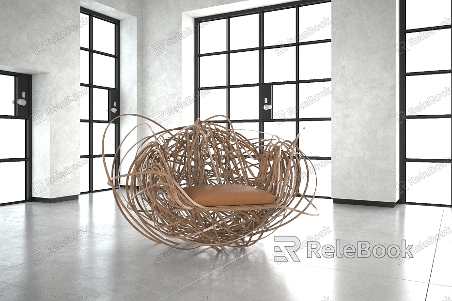 Modern single chair art seat model