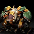 Modern robot science and technology sense combat mecha doomsday mecha toy ornaments 3d model