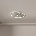 Modern Minimalist Ceiling Lights With Sleek Circular Ring Design For Home Lighting 3d model