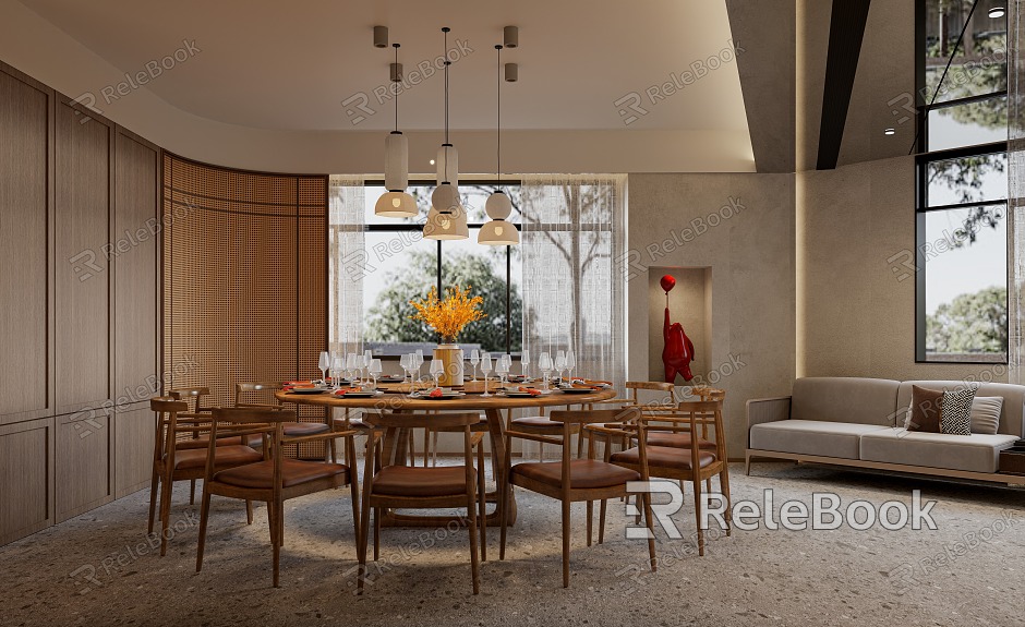 New Chinese-style private room model