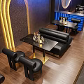 Elegant Modern Sofa and Coffee Table Set with Black Top Golden Legs Design