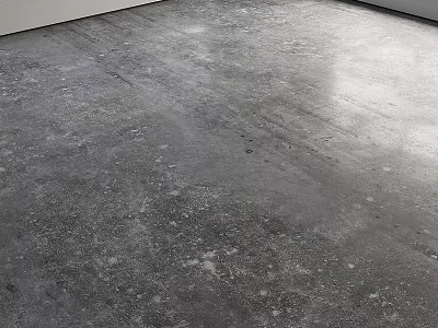Gray Textured Concrete Flooring Surface for Modern Home Interior Design Spaces 3d model
