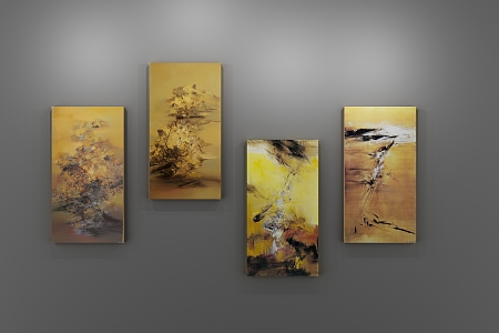 Modern Oil Painting Decorative Painting 3d model