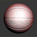 Red Spalding Basketball With Black Stripe For Daily Life Sports Use