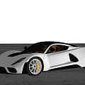 Sleek Silver Sports Car With Streamlined Body And High Performance Alloy Wheels