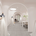 Quiet Wedding Shop Wedding Dress 3d model