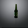 Tsingtao Beer in Green Glass Bottle with Label Design and Refreshing Appearance