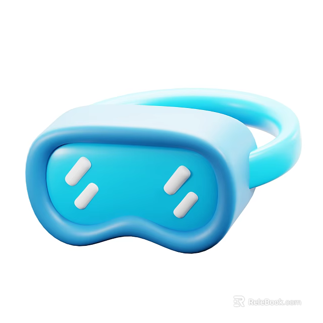 Blue Hand Grip Strength Training Sports Equipment With Ergonomic Design And White Buttons 3d model 