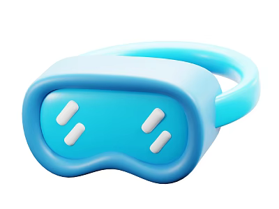 Blue Hand Grip Strength Training Sports Equipment With Ergonomic Design And White Buttons 3d model