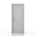 Modern Interior Door Solid Wood Door 3d model