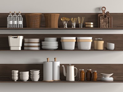 Kitchen Supplies 3d model