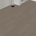 Light Colored Wooden Floor in Modern Interior Space with White Walls and Simple Furniture