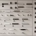 Modern door handle cabinet door handle 3d model
