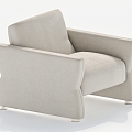 Single Sofa Casual Sofa Single Chair Recliner 3d model