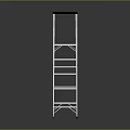 Sturdy Aluminum Step Ladder Essential Hardware Tool For Home Improvement Projects 3d model