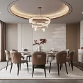 New Chinese-style private dining box 3d model