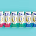 New Hope Pure Milk Beverage Cartons With Different Flavors And Colorful Design
