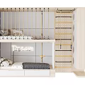 Modern Wooden Bunk Bed Design With Storage Drawers Ladder And Dream Sign