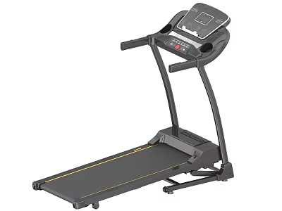 Home Use Electric Treadmill With Digital Display And Control Panel For Indoor Running Fitness 3d model