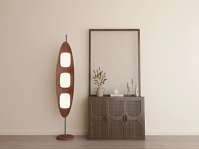 Retro Middle Style Screen Cabinet 3d model