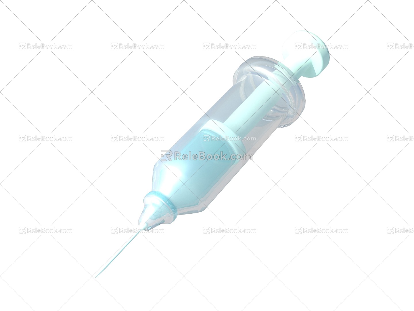 Syringes, syringes, syringes, medical supplies 3d model