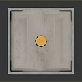 Industrial Storage Tank With Square Structure Metal Frame Yellow Lid And Pallet Base