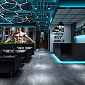 Modern Fitness Gym Interior With Workout Equipment And Open Layout Design
