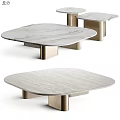 Modern Marble Top Coffee Table With Gold Metal Legs And Sleek Contemporary Design