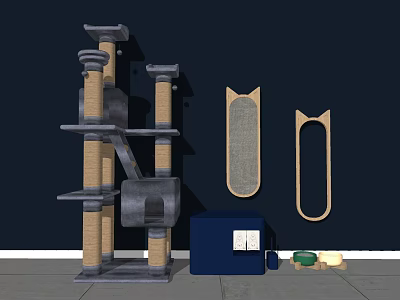 Modern Cat Climbing Rack Cat Climbing Rack Cat Scratching Board Pet Supplies 3d model