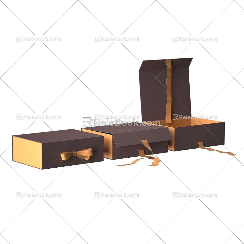 Gift Box Packaging Box 3d model