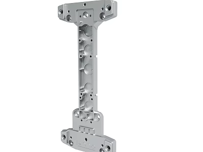 Heavy Duty Metal Bracket With Mounting Holes For Industrial Structural Support 3d model