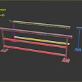 Stainless Steel Railing Components With Horizontal Bars And Base Plates