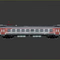 moving rail car subway car train car train car train light rail subway high-speed rail 3d model